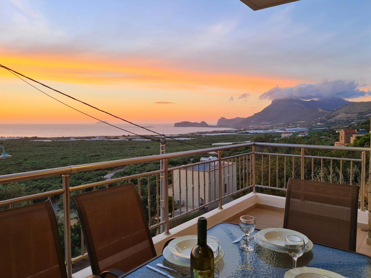 New Villa Kalimera, View To Falasarna Beach Platanos  Exterior photo