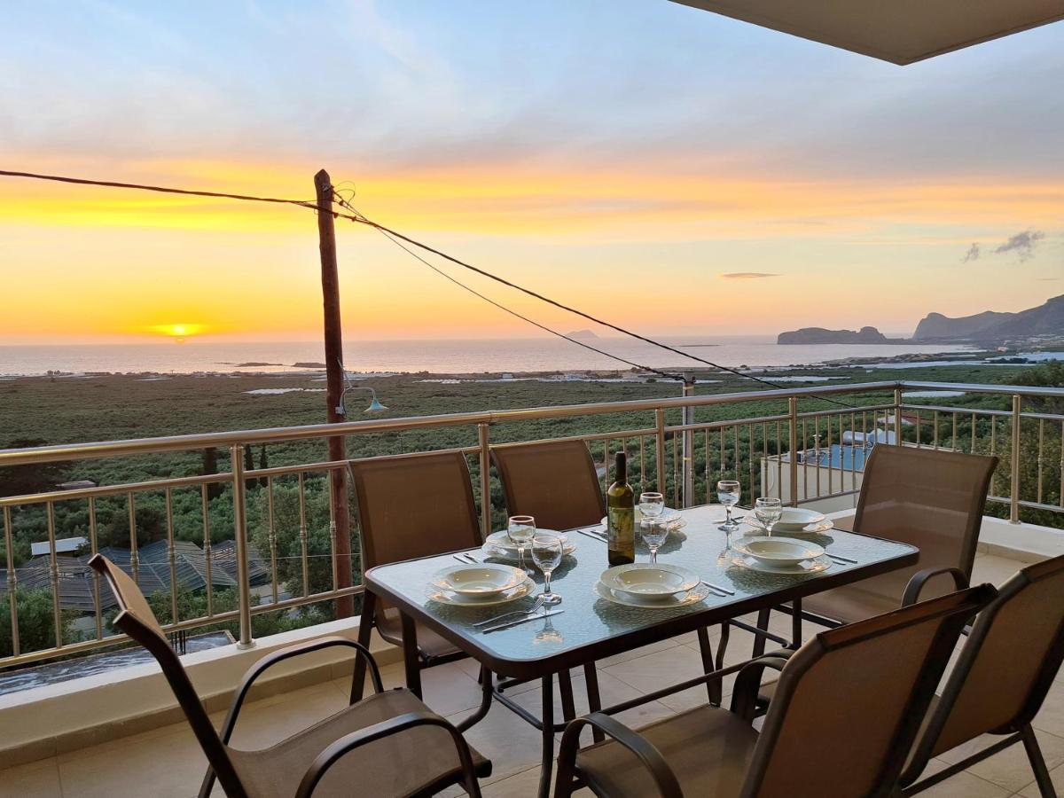 New Villa Kalimera, View To Falasarna Beach Platanos  Exterior photo