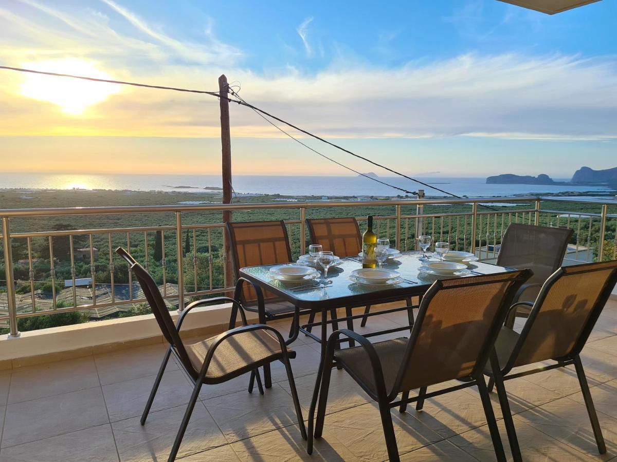 New Villa Kalimera, View To Falasarna Beach Platanos  Exterior photo