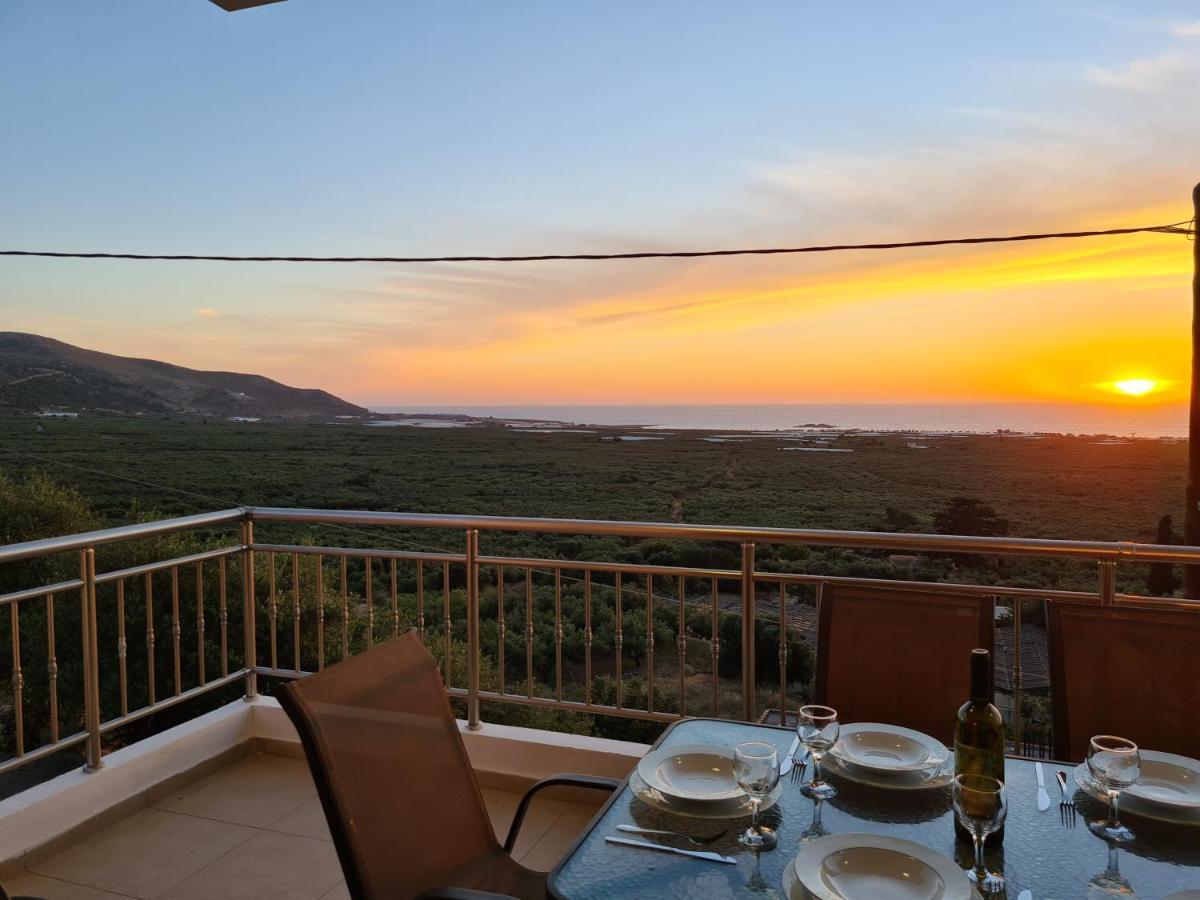 New Villa Kalimera, View To Falasarna Beach Platanos  Exterior photo